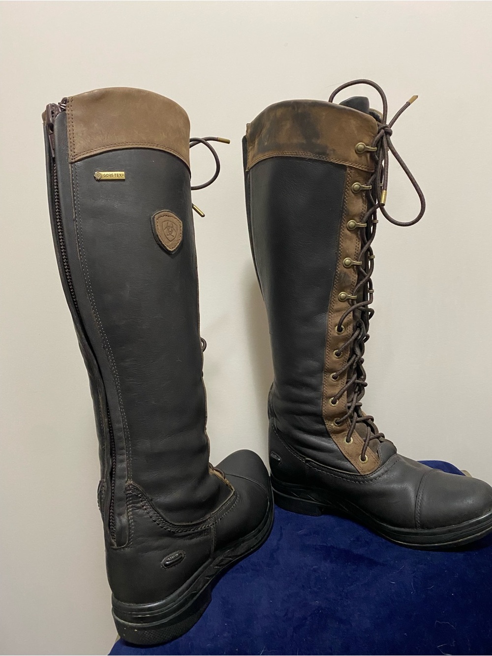 Ariat Coniston tall lace up brown equestrian boots - Picture 6 of 6